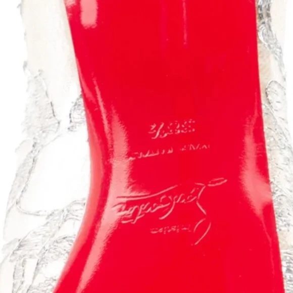 Christian Louboutin Very Lace Peep Toe Platform - Picture 8 of 8
